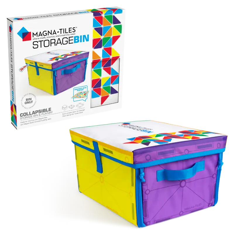 Magna Tiles opslag doos & interactieve speelmat