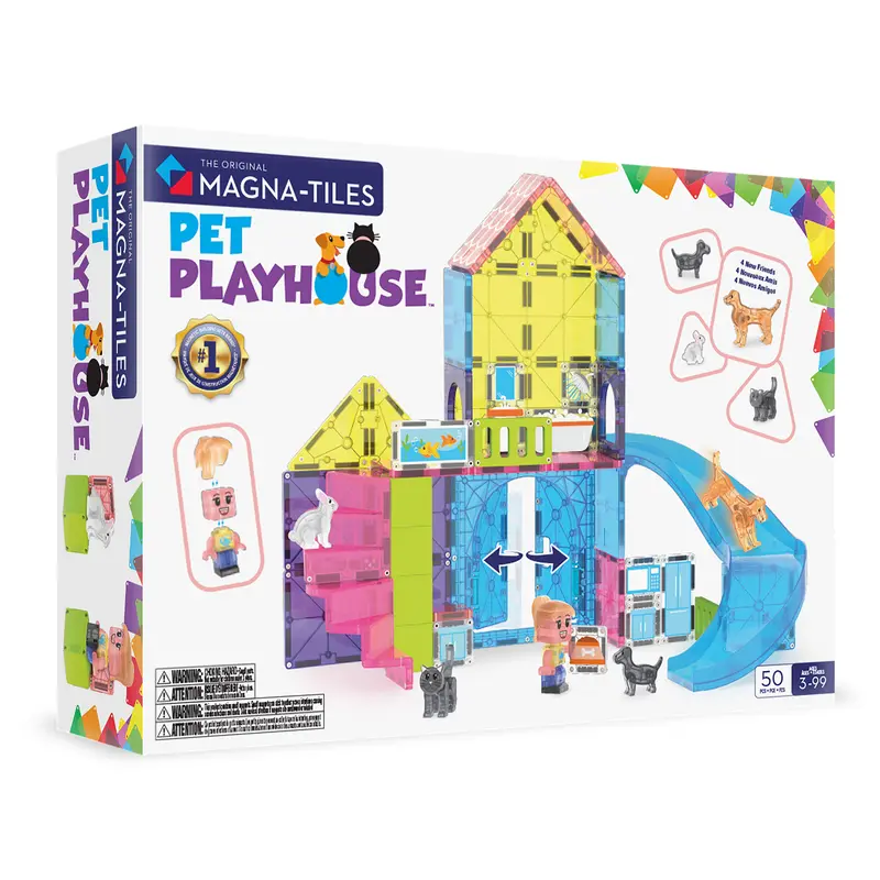 Magna-Tiles Pet Playhouse - 50 magnetische tegels