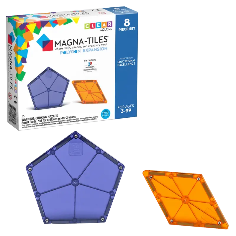 Magna-Tiles Polygons Expansion Set - 8 magnetische tegels