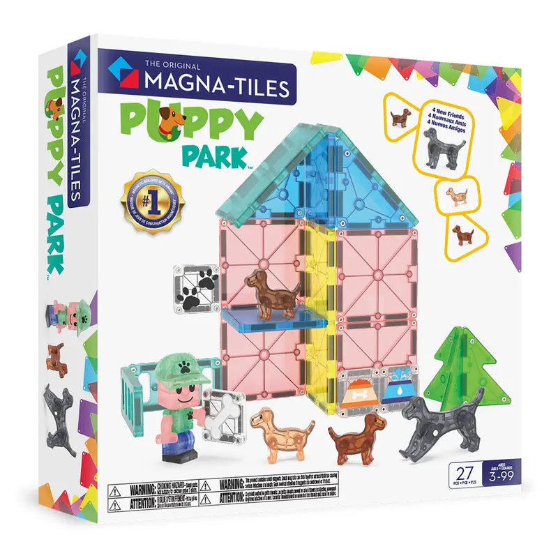 Magna-Tiles Puppy Park - 27 magnetische tegels