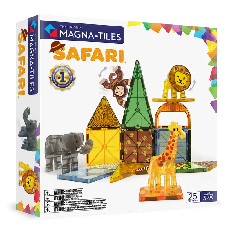 Magna-Tiles Safari Animals - 25 magnetische tegels