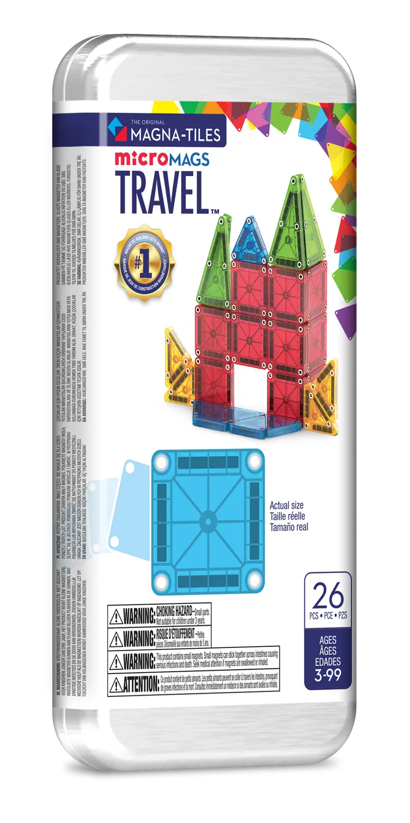 Magna-Tiles Travel set - 26 MicroMAGS magnetische tegels