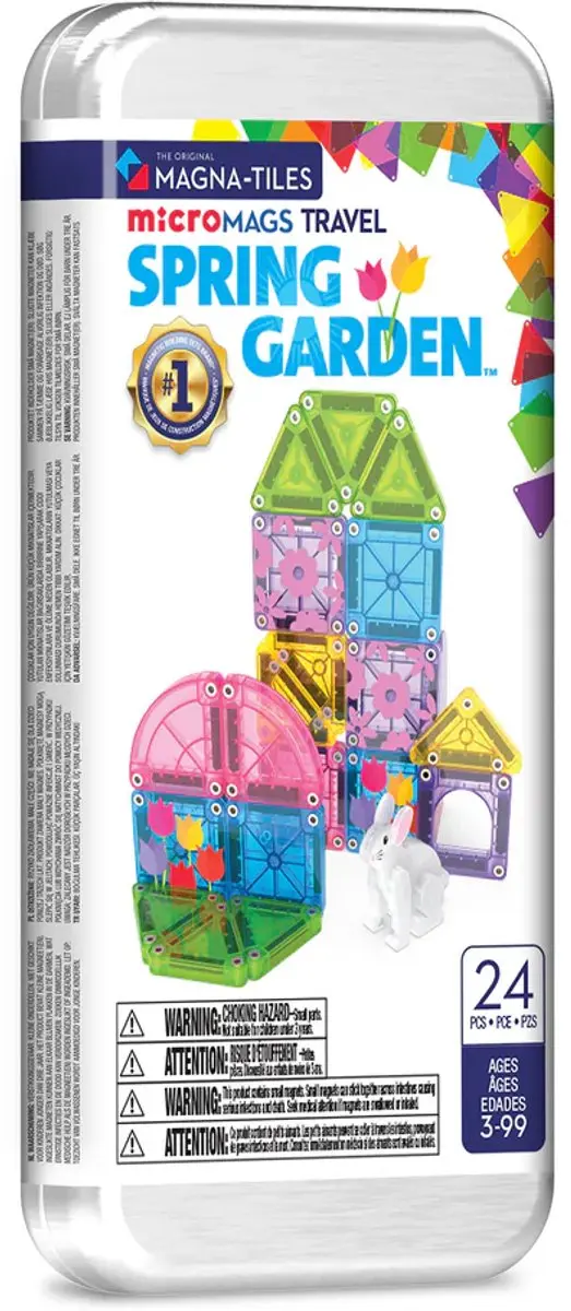 Magna-Tiles Travel Set Spring Garden - 24 MicroMAGS magnetische tegels