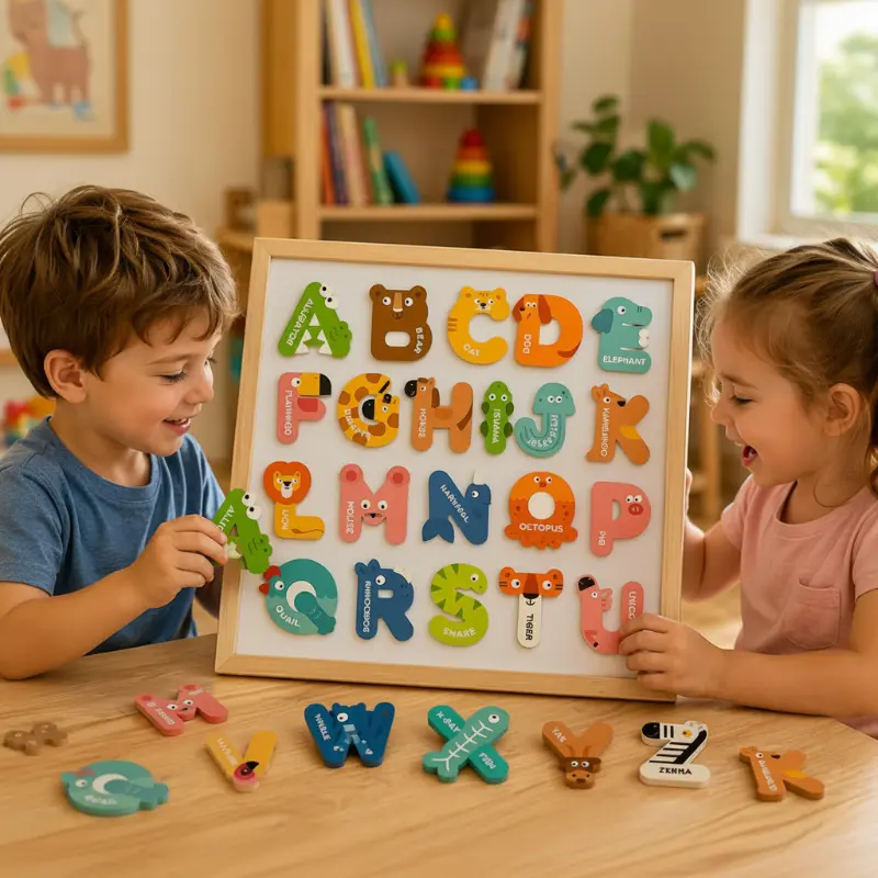 Magnetic Alphabet – Learning & Games – Magnetic Letters Set