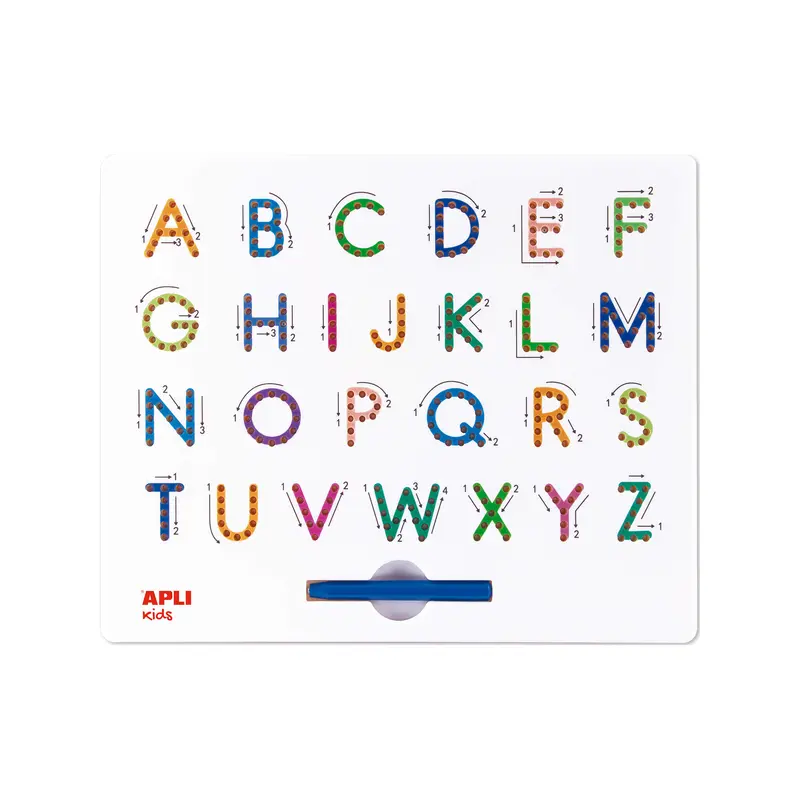 Magnetic board ABC letters