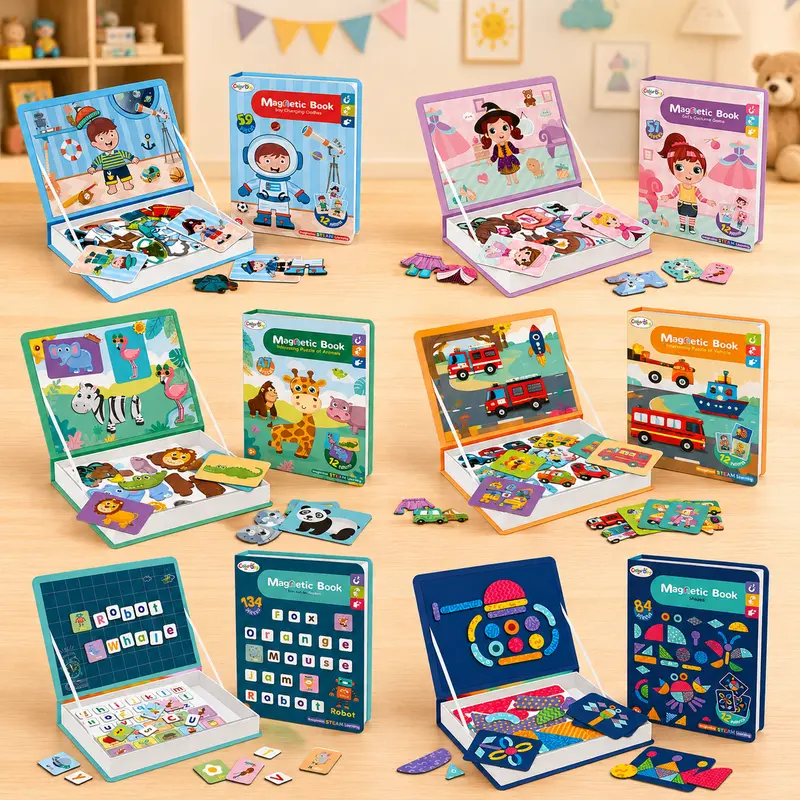 MagniPlay – Educational & Creative – Magnetic Puzzle Book