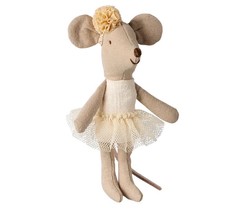 Maileg ballerina muis kleine zus offwhite