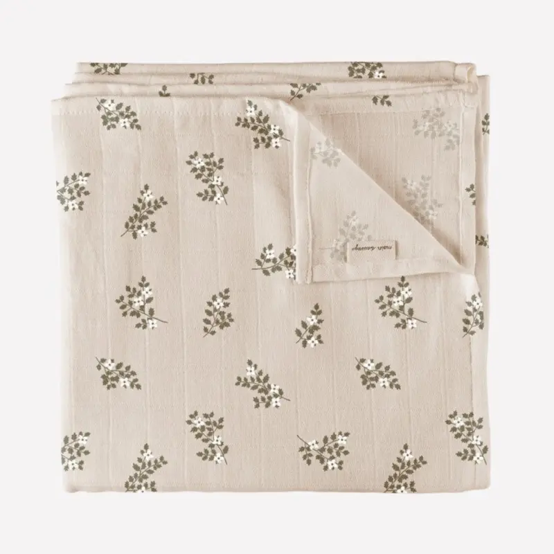 Main Sauvage hydrofiele doek holly flowers 110 x 110