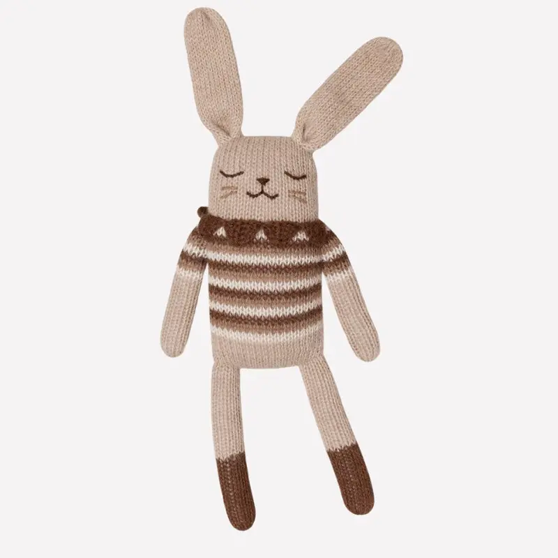Main Sauvage knuffel bunny sepia