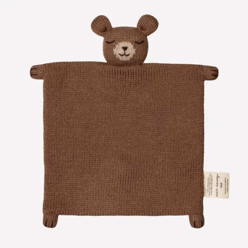 Main Sauvage knuffeldoekje teddy nut knit