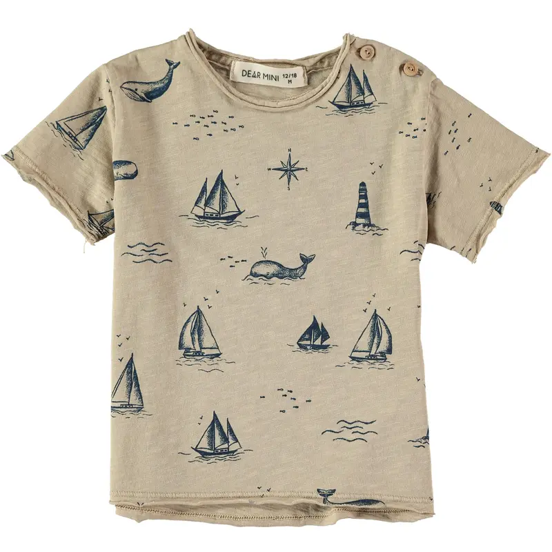 Marine shirt sand Dear Mini