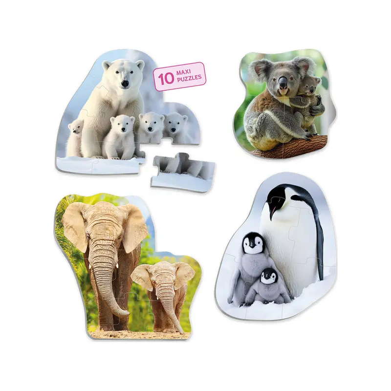 Maxi Puzzle - Animals & their babies
