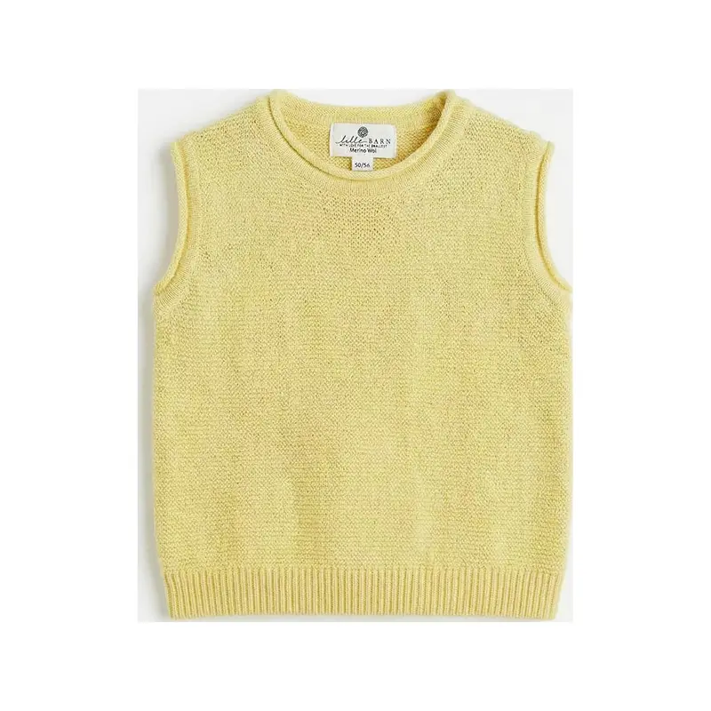 Merino Wool Knitted Baby Spencer - Lemonade