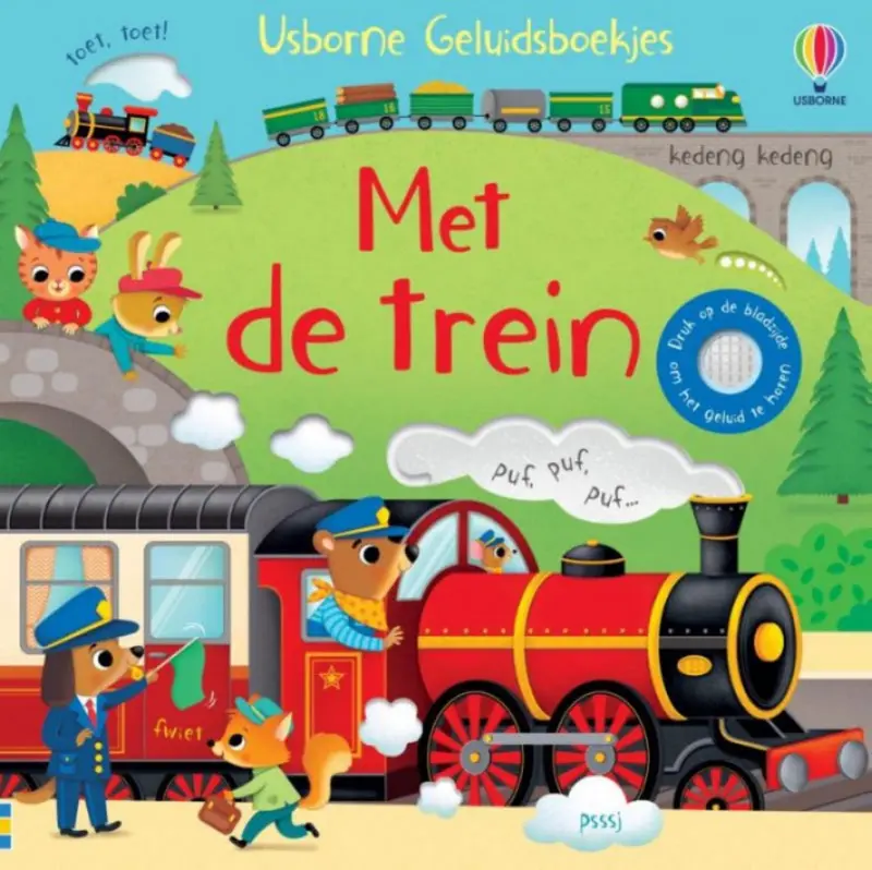 Met de trein - geluidenboek 1 jr+