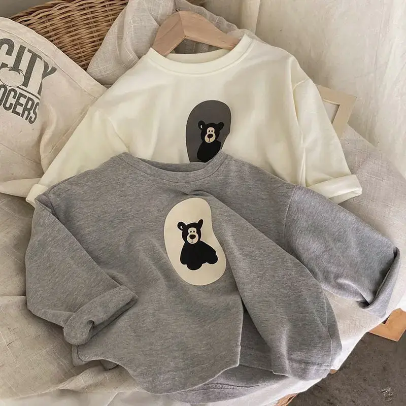 Mini Fashion - Bjørnetrykk - Behagelig genser
