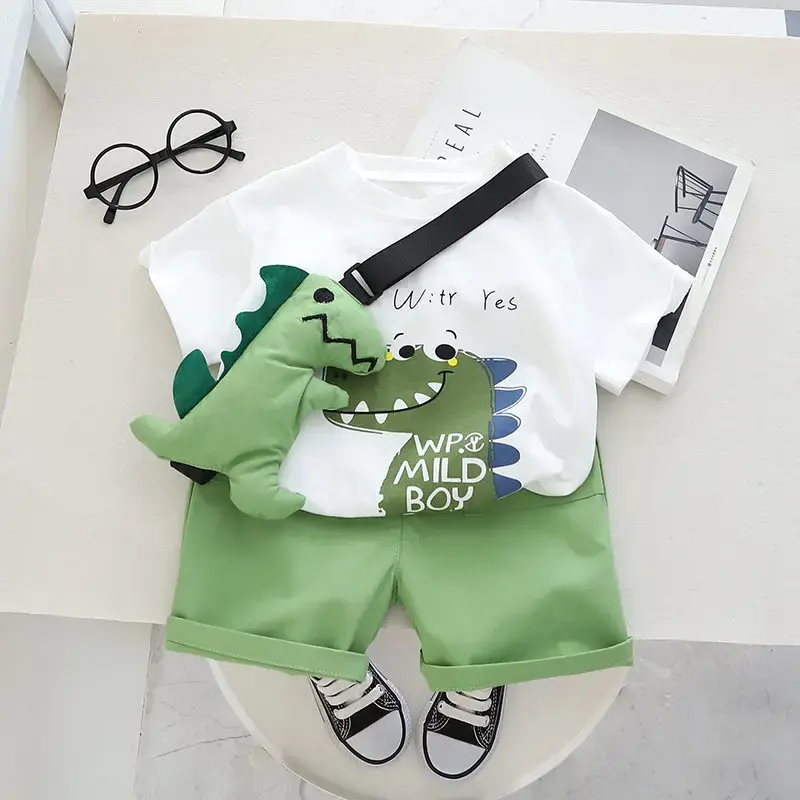 Mini Fashion - Dinosaurtrykk - Kult sommersett for gutter