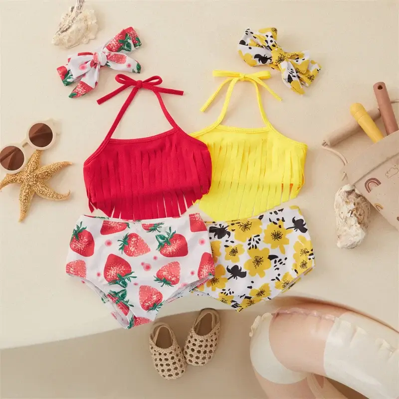 Mini Fashion - Jentebikini - matchende hårbånd