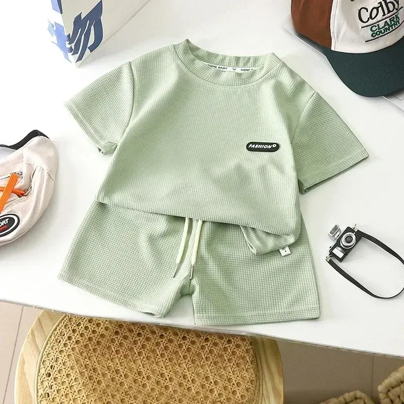 Mini Fashion - Myk og komfortabel - Topp og shortssett