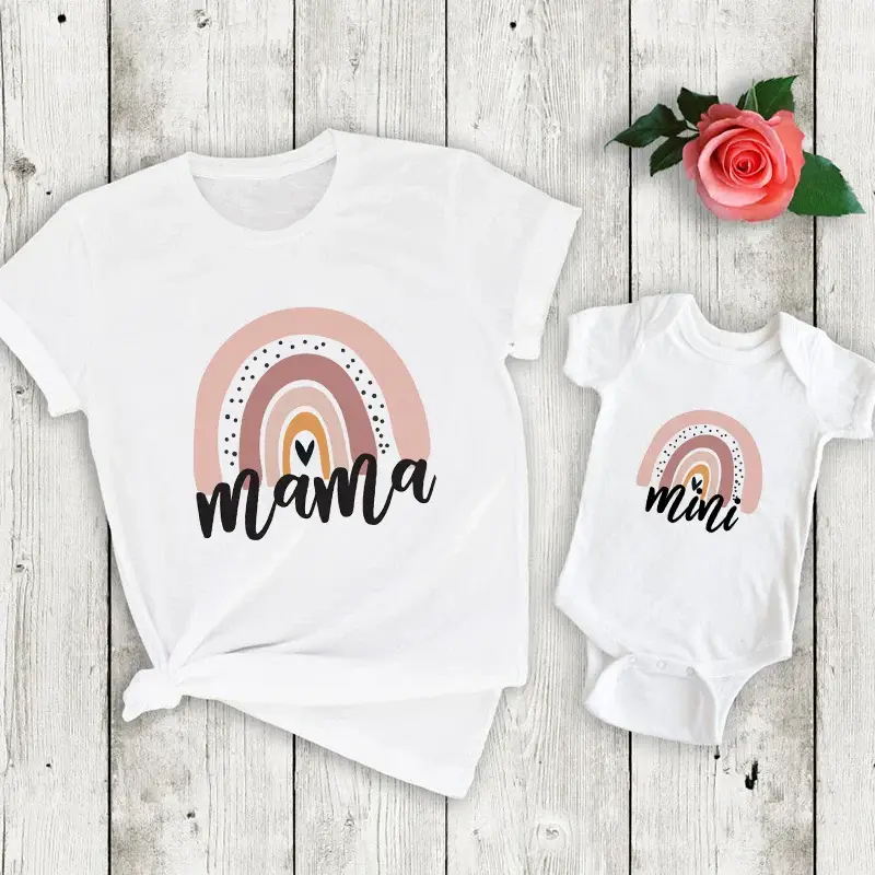 Mini Fashion™ - Mommy & Daughter - Matching Shirt & Romper