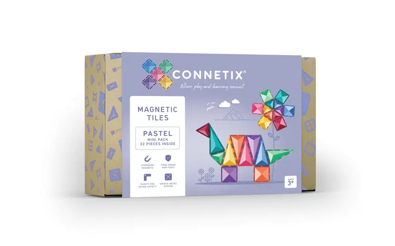 Mini Pack Pastel 32 delig | Connetix Tiles