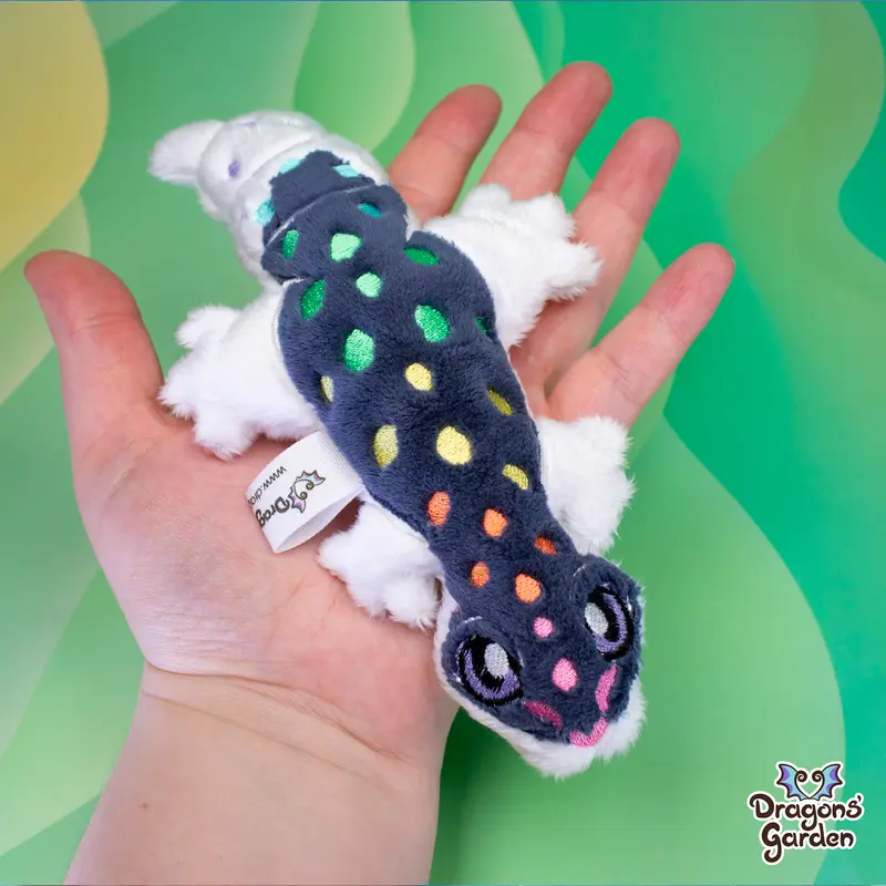 Mini Rainbow Gecko Plushie Hatchling