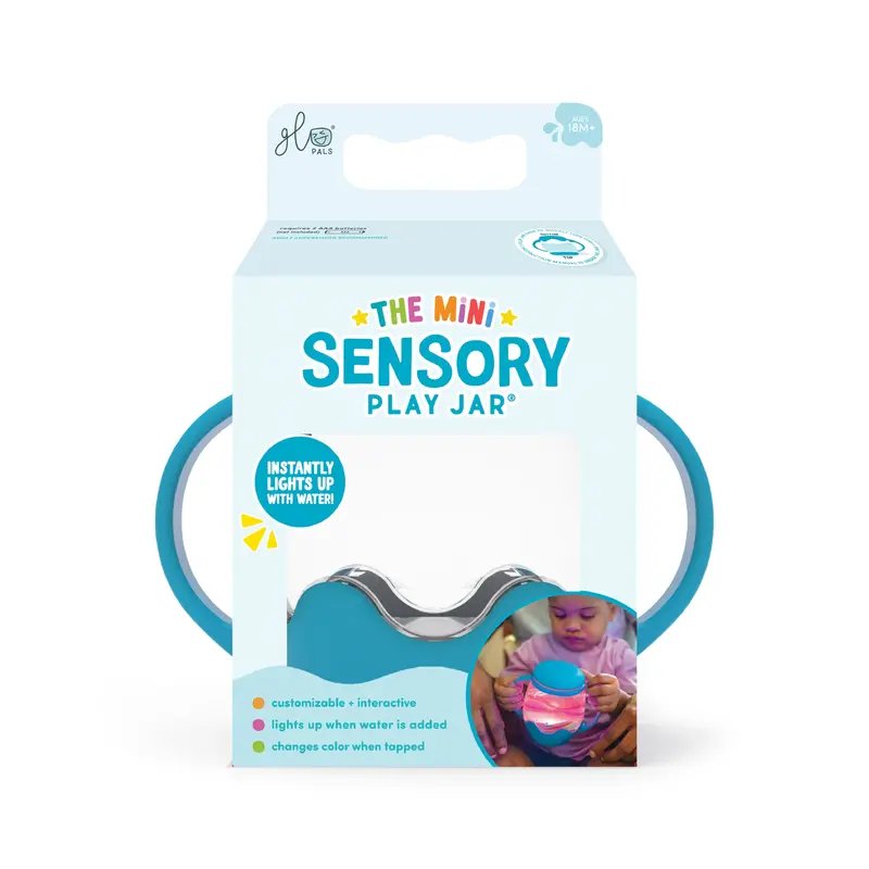 Mini Sensory Play Jar Blue | Glo Pals