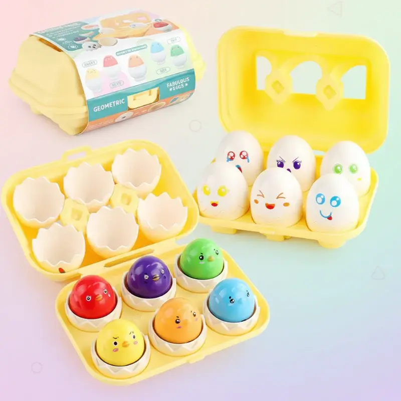 Montessori 3D Eggs Puzzle – Fun for Easter - Egg Sorting Game