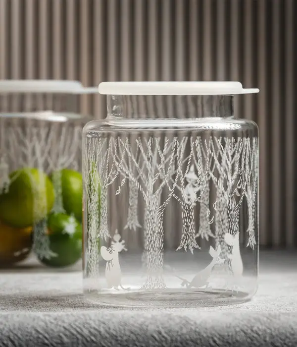 Moomin glass jar In the woods 2L – Muurla