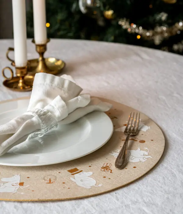 Moomin r-PET placemat Sparkling stars Ø38cm – Muurla