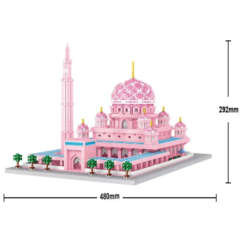 Moskee roze Bouwstenenset (5930 blokjes)