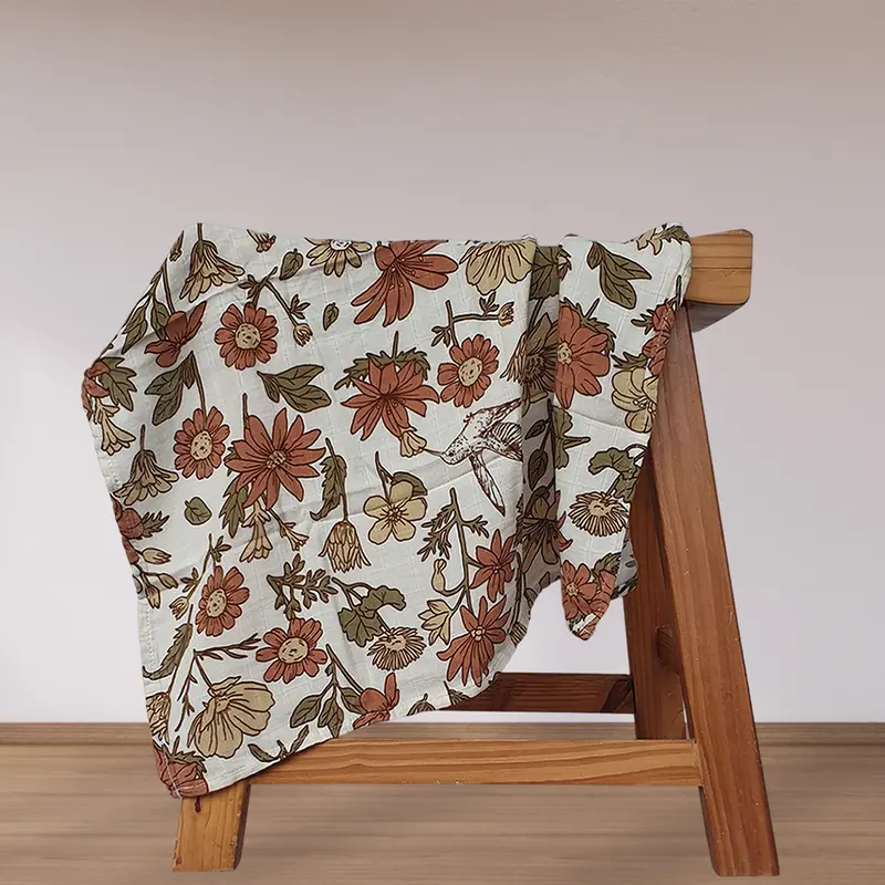 Mousseline Doek Floral (60x60 cm)