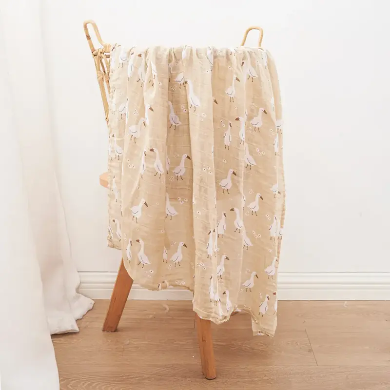 Mousseline Doek met Print (110x120 cm)