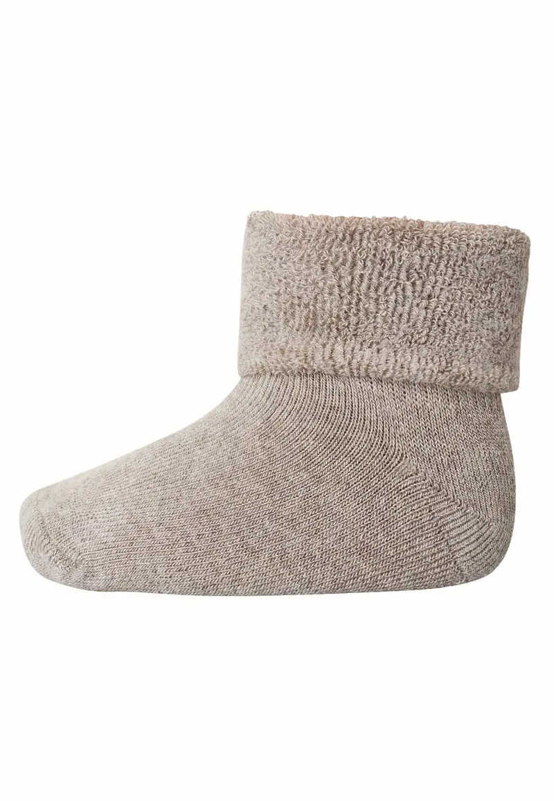 MP Denmark baby sokje badstof light brown melange