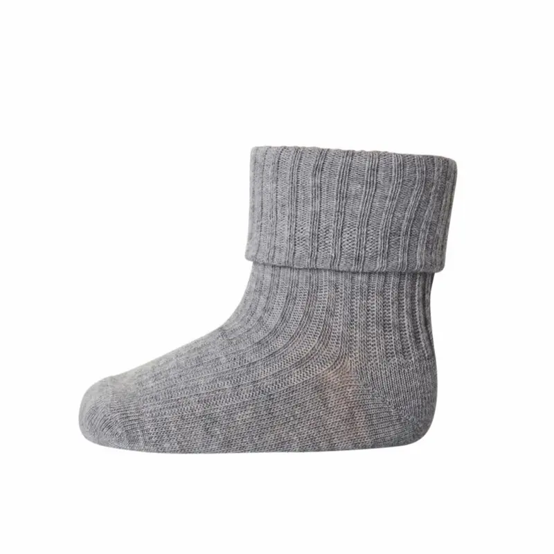 MP Denmark baby sokje rib grey melange