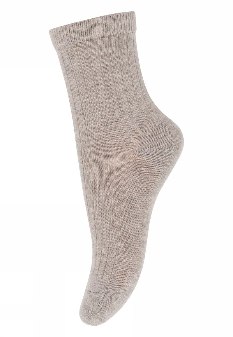 MP Denmark sok rib light brown melange
