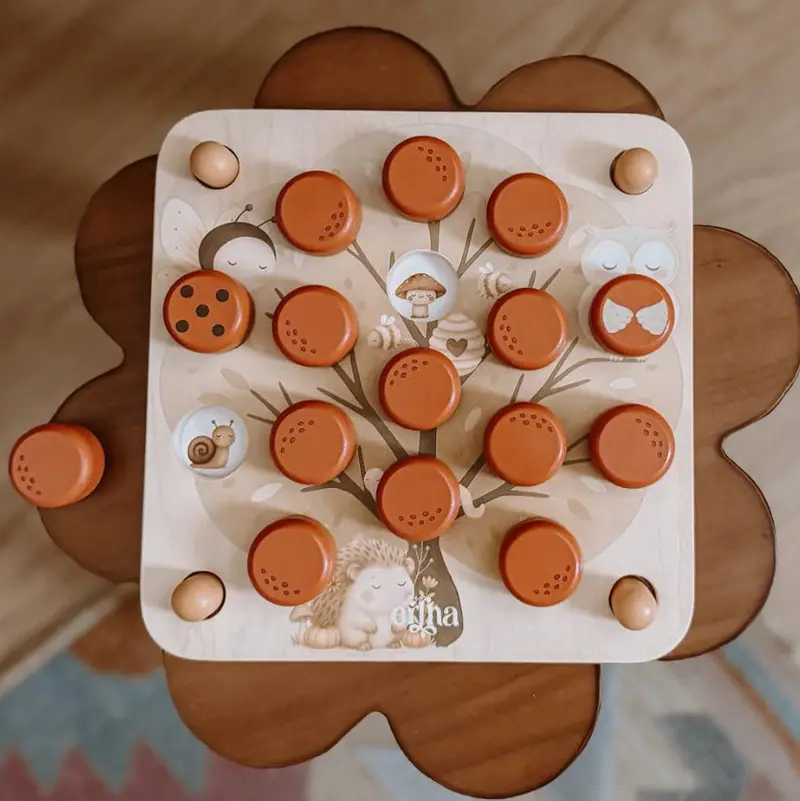 Mrs Ertha houten memory spel Pop & Peek 3 jr+