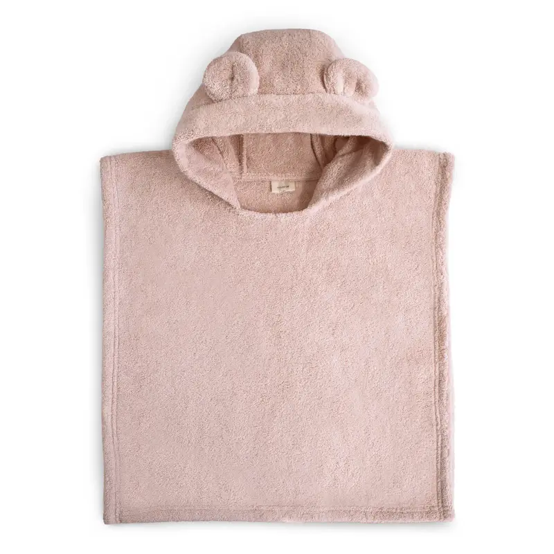 Mushie badponcho beer blush 1-3 jr