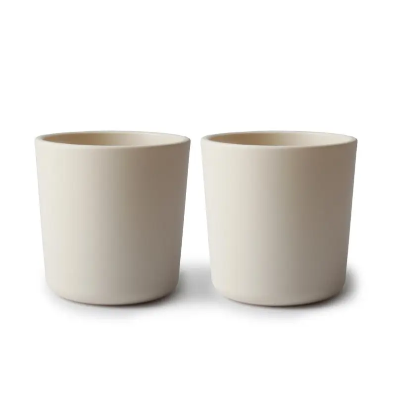 Mushie bekers ivory
