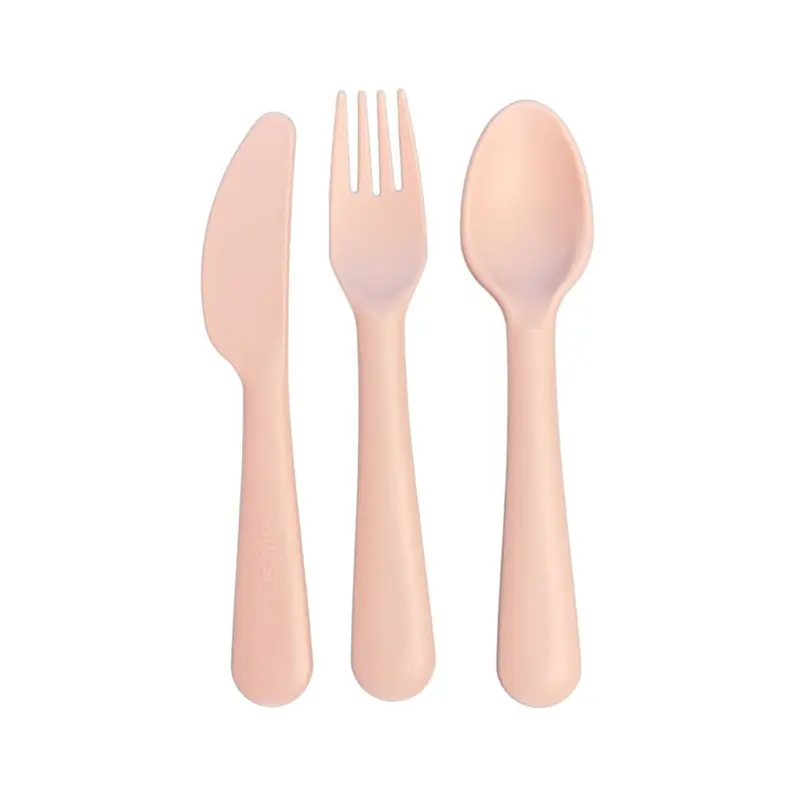 Mushie bestekset blush 3-delig