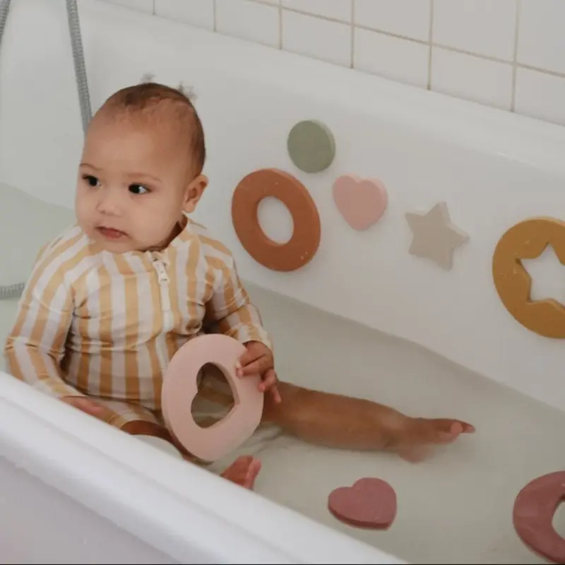 Mushie foam bath puzzle 3 jr+