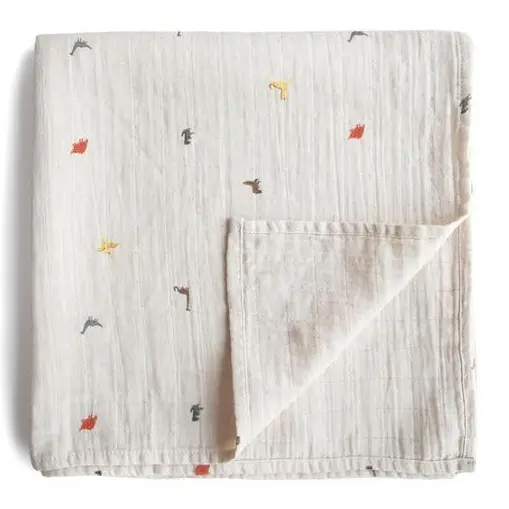 Mushie hydrofiele doek dino 120 x 120