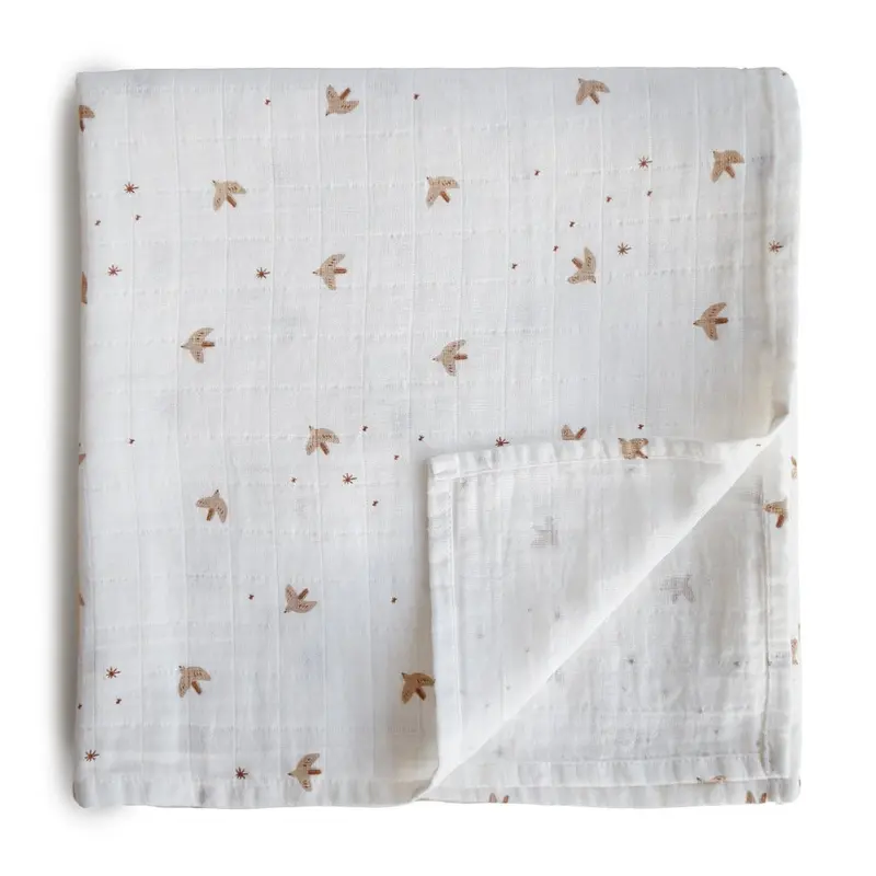 Mushie hydrofiele doek sparrow 120 x 120