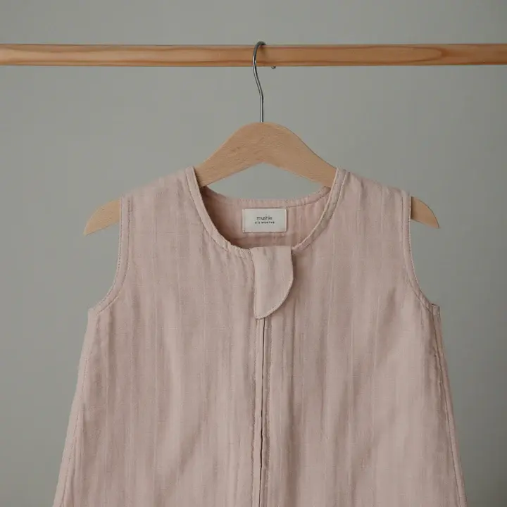 Mushie - Organic cotton sleeping bag - Slaapzak - Blush
