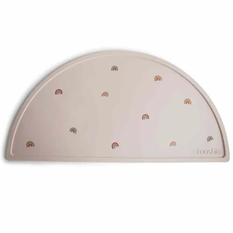 Mushie placemat rainbow