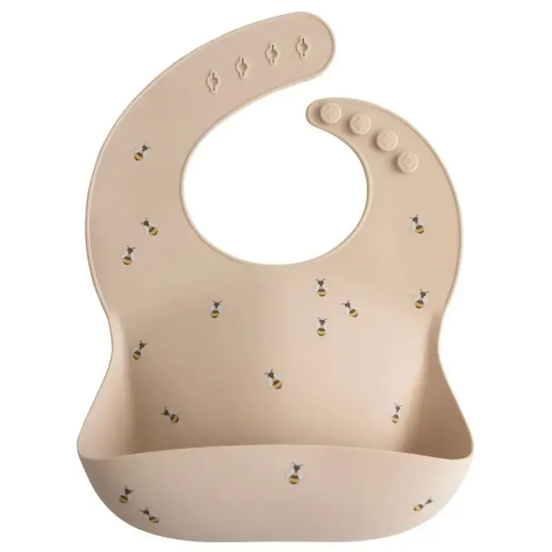 Mushie silicone slab bees