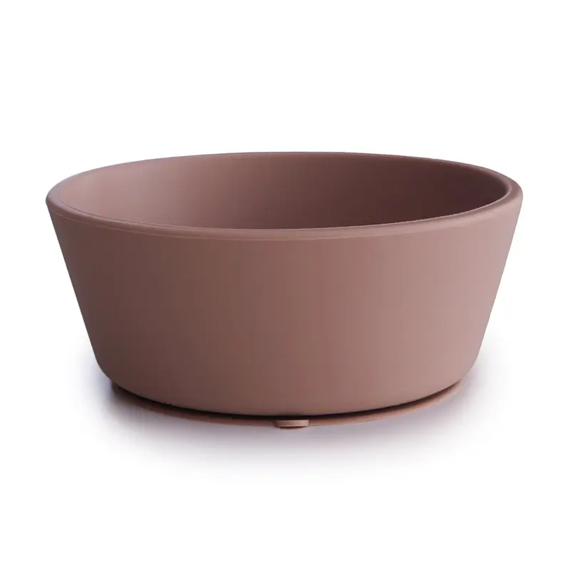 Mushie siliconen kom cloudy mauve