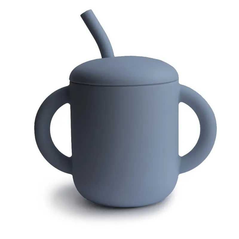 Mushie siliconen sippy cup met oren tradewinds