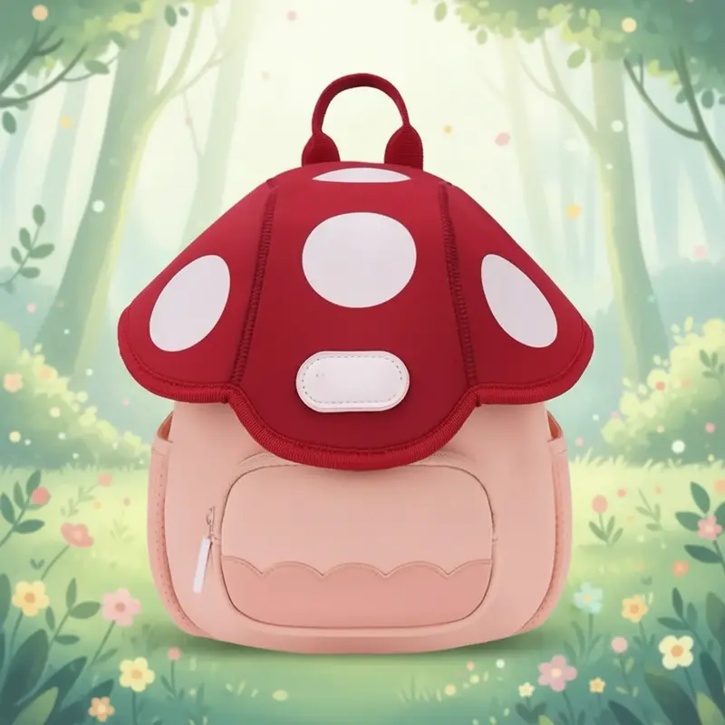 MushroomPack – Cute & Practical – Kids' Backpack Design