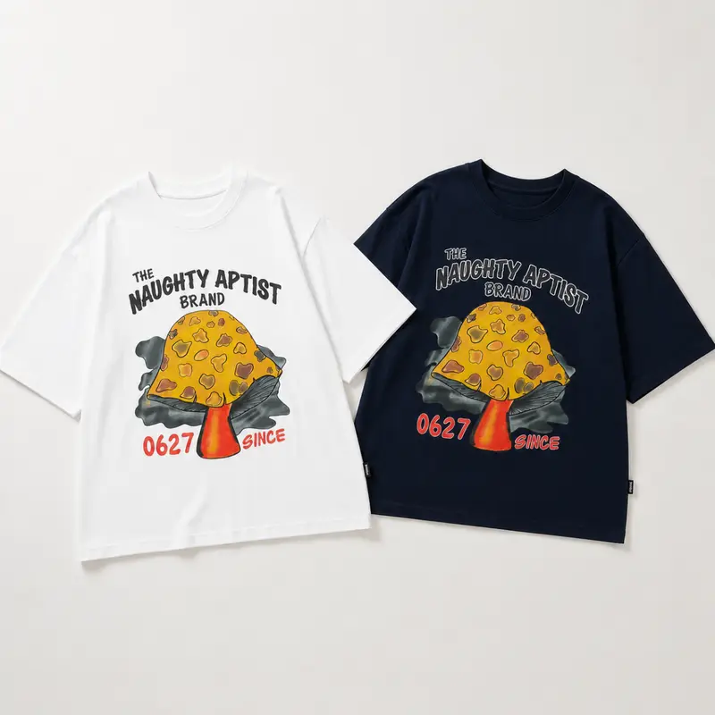 MushroomPlay – Casual & Streetwear – Oversized T-shirt with mushroom print