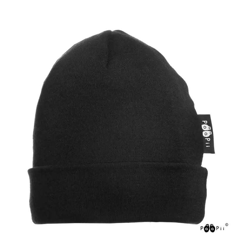 Muts / Beanie merinowol Black – Paapii Design